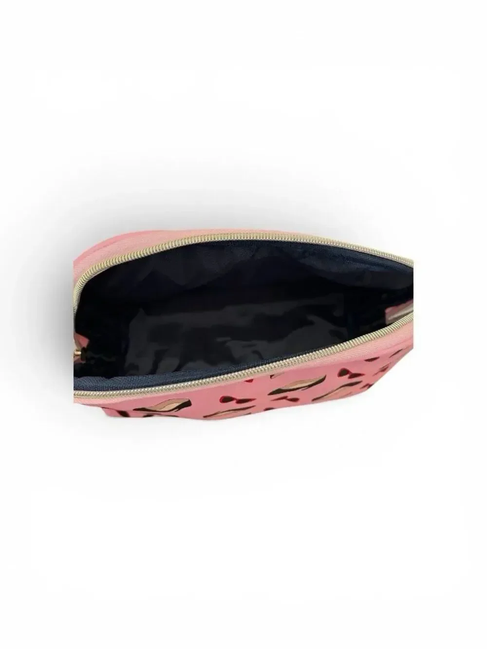 Pink Sunglasses Heels Heels Cosmetic Makeup Travel Bag Zips Clementine Jane NWT
